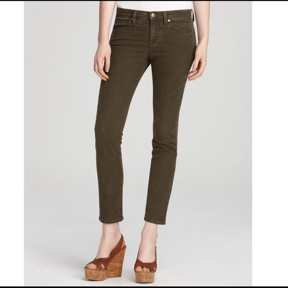 Vince Crop Skinny Ankle Jeans Women’s SZ 28 Olive Green STY:DVOBIA-2991 - Picture 2 of 12